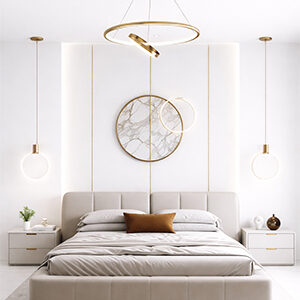 Curved Wood Bed with Elegant Upholstered Frame and Arched Backboard